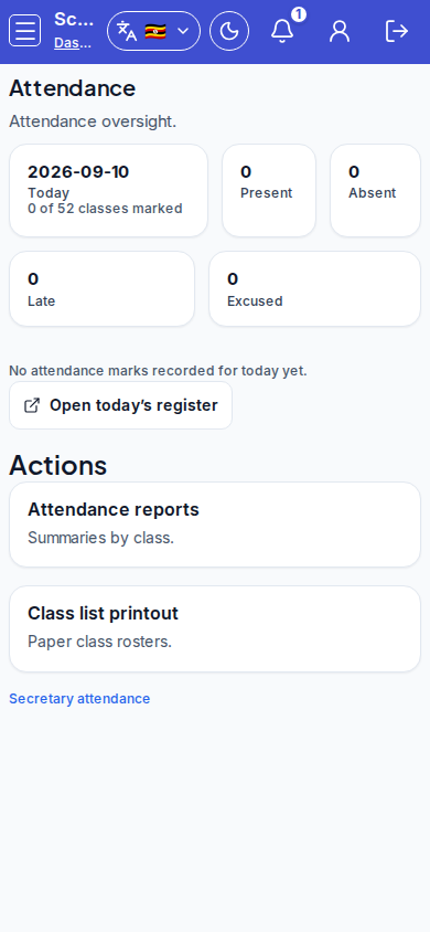 Attendance mobile