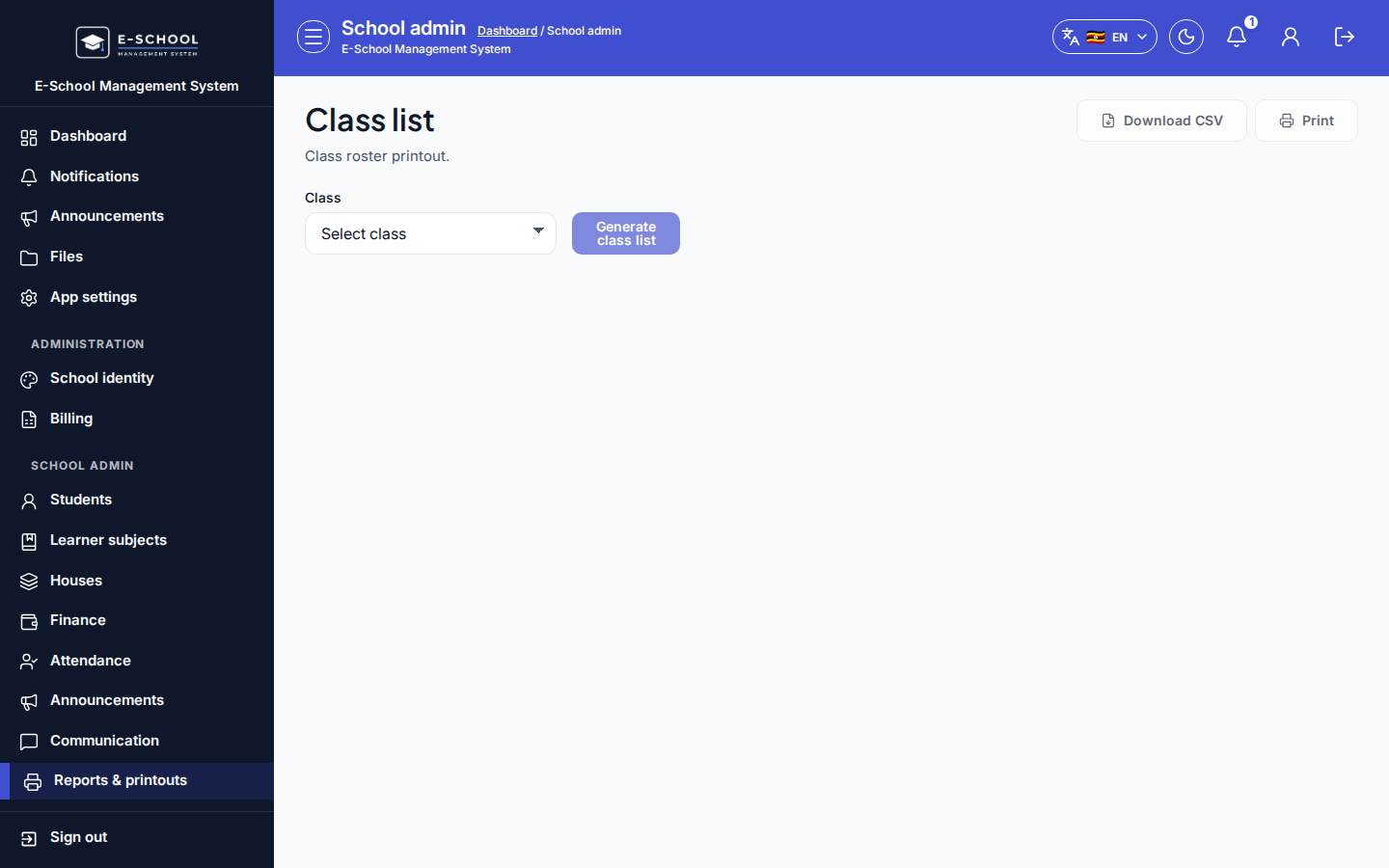 Class Lists desktop
