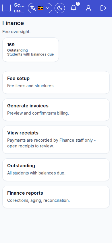 Finance mobile