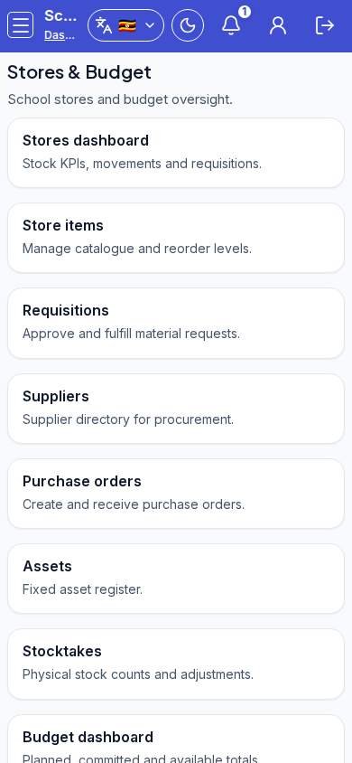Stores & Budget mobile