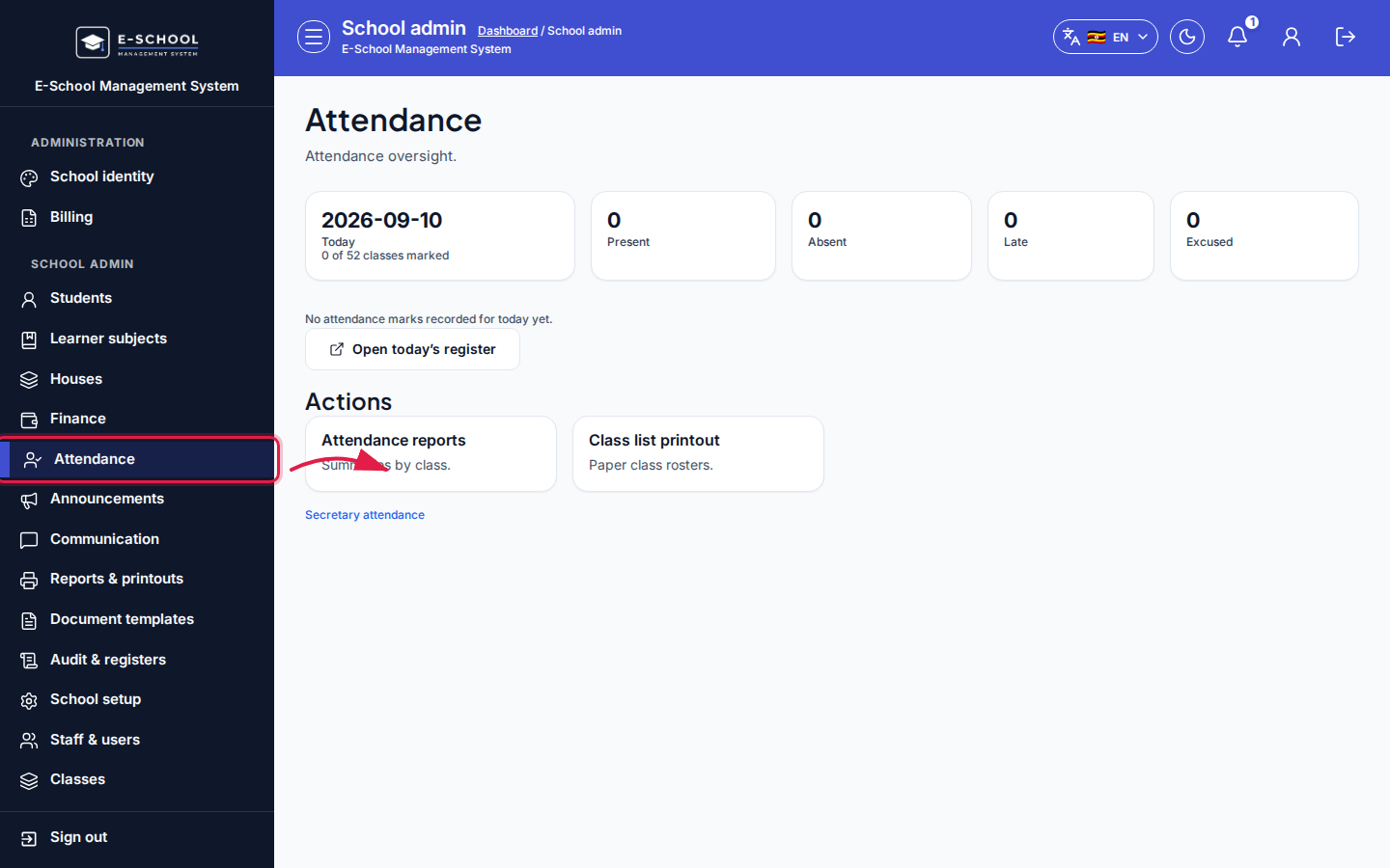 Attendance step 1 desktop