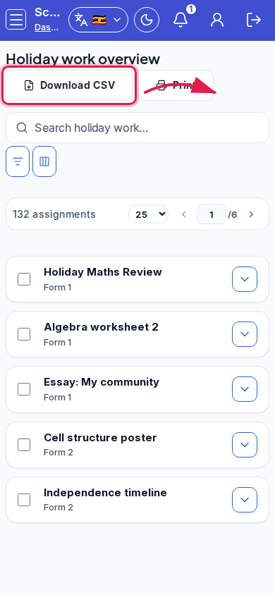 Holiday Work step 3 mobile