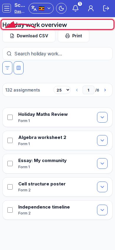 Holiday Work step 4 mobile