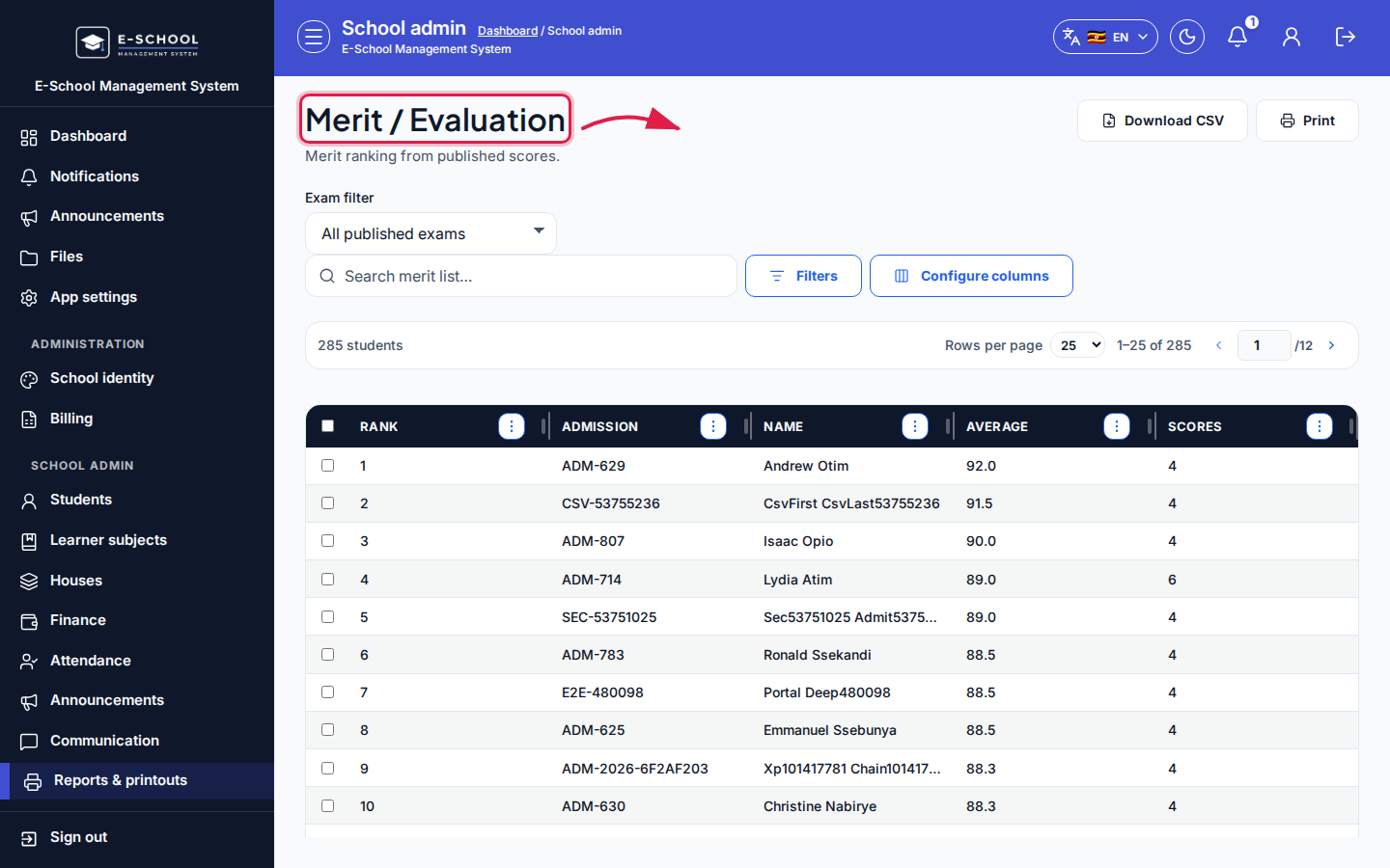 Merit / Evaluation step 5 desktop