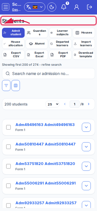 Students step 4 mobile