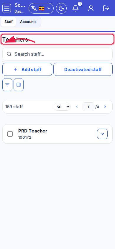 Teachers step 1 mobile