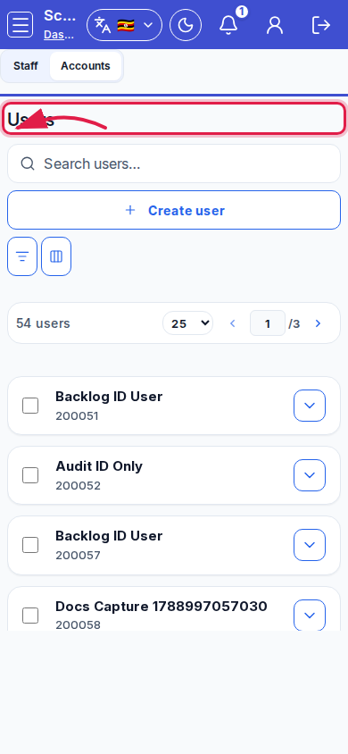 Users step 5 mobile