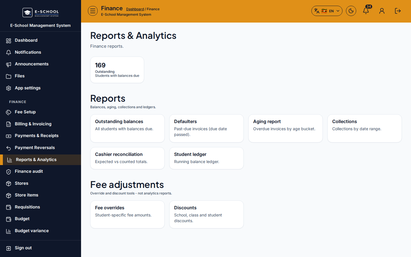 Reports & Analytics desktop