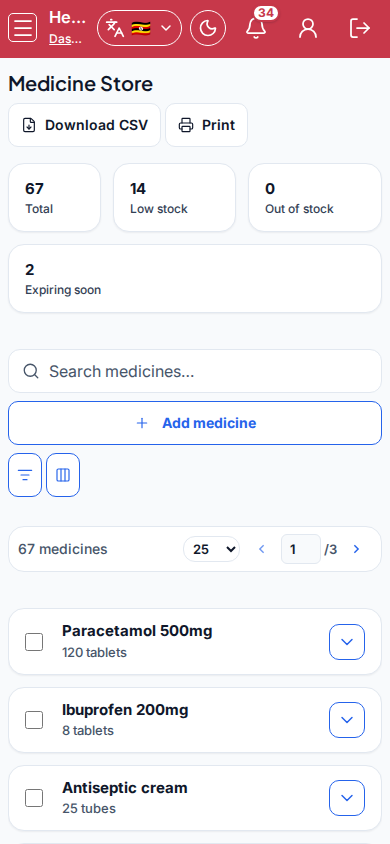 Medicine Store mobile