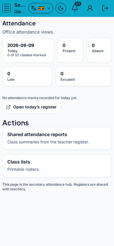 Attendance mobile