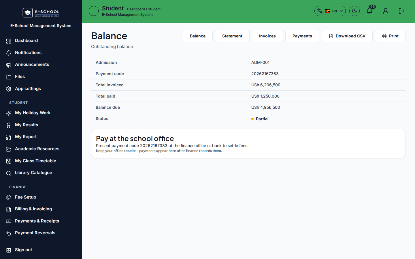 Balance desktop