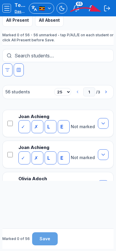 Attendance Register step 5 mobile