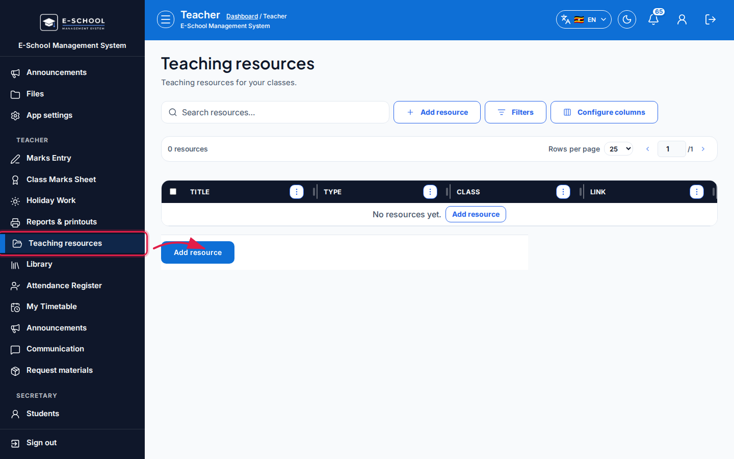 Teaching resources step 1 desktop