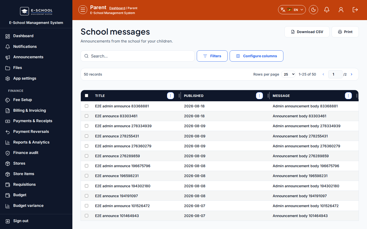 Messages desktop