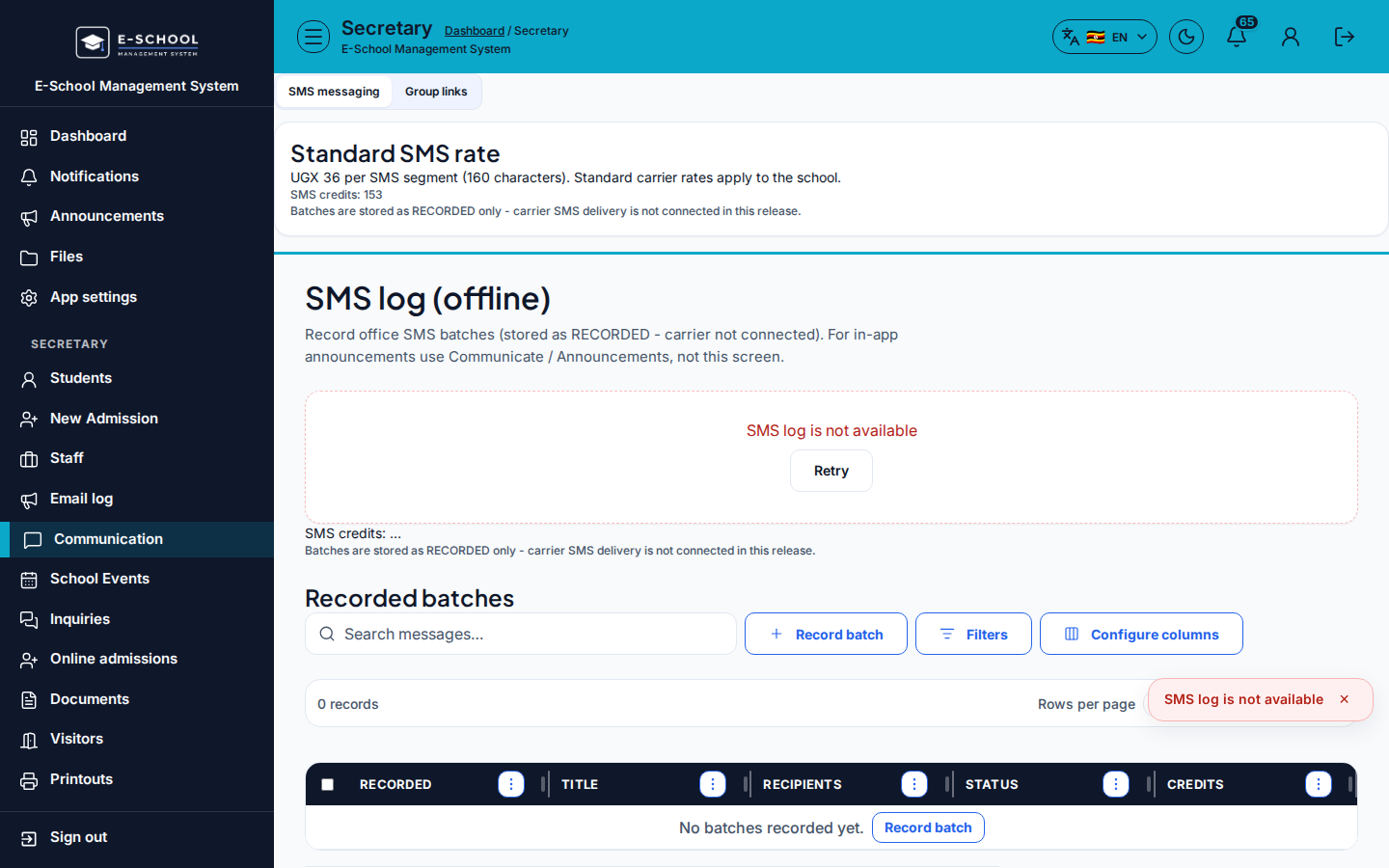 Communication desktop